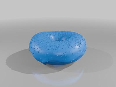 Donut With Icing with/without Round Sprinkles