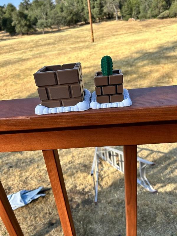 Mario Brick Planter Pot