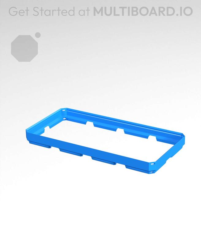 4x2x0.25 - Simple Walls - Universal Click-In Multibin Shell Extension
