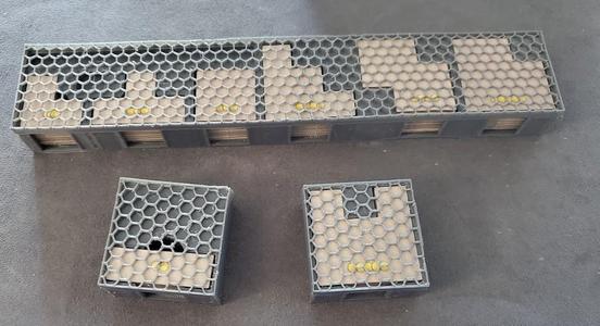 World Wonders tile insert with lids