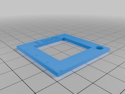 1 inch Gauge ruler with hole