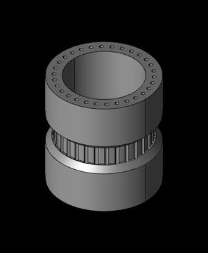 Tube notcher contour gauge 40mm