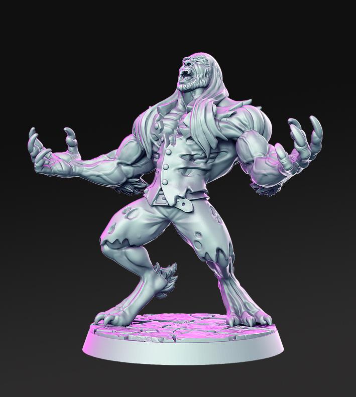 Bruce - werwolf- 32mm - DnD