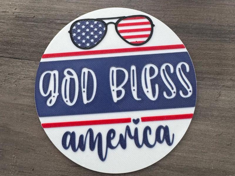 God Bless America Patriotic USA Memorial Day Gift
