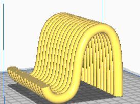 Modern Ribbed Phone Holder