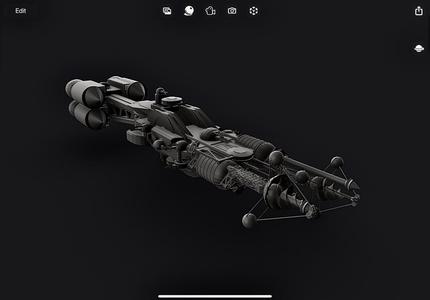 Babylon 5 Erebus Class Shadow Hunter Test Ship