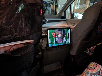 Toyota Sienna Tablet Holder (DIY Entertainment Center)