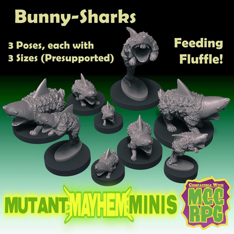 Bunny Sharks Feeding Fluffle Collection