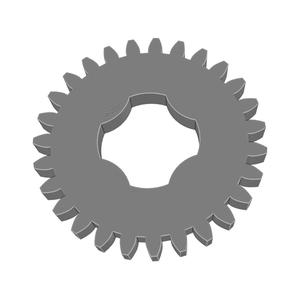 Gear Wheel PLN TTH27 BU00.25 SFT-SHD - SPN-GWH-0085