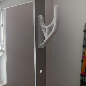 Hook for metal shelf