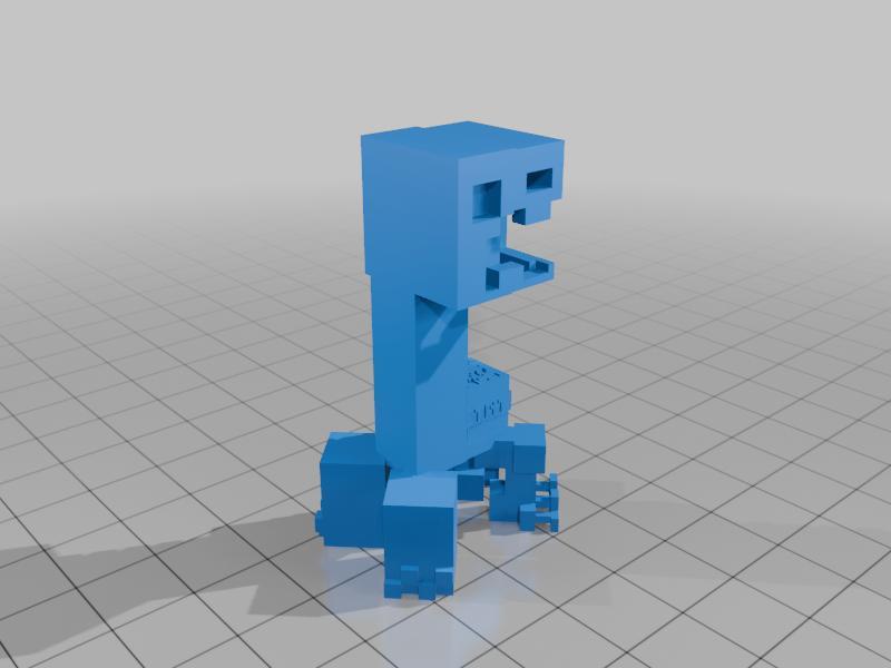Minecraft creeper anatomy