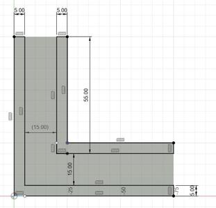 Esquinero Melamina 15/18 mm