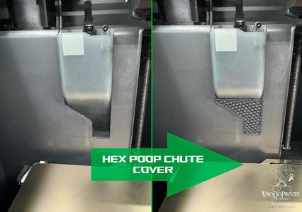 Hex Poop Chute Cover P1P/P1S/X1C