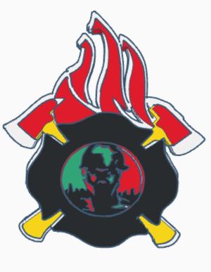 Black fire brigade logo Chicago