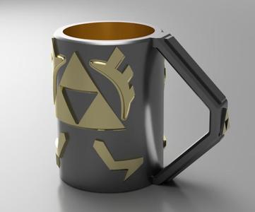 Zelda style can cup-mug-koozie for 330ml cans (no support, two or one colour)