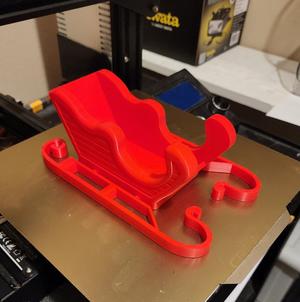Print In Place Holiday Sleigh