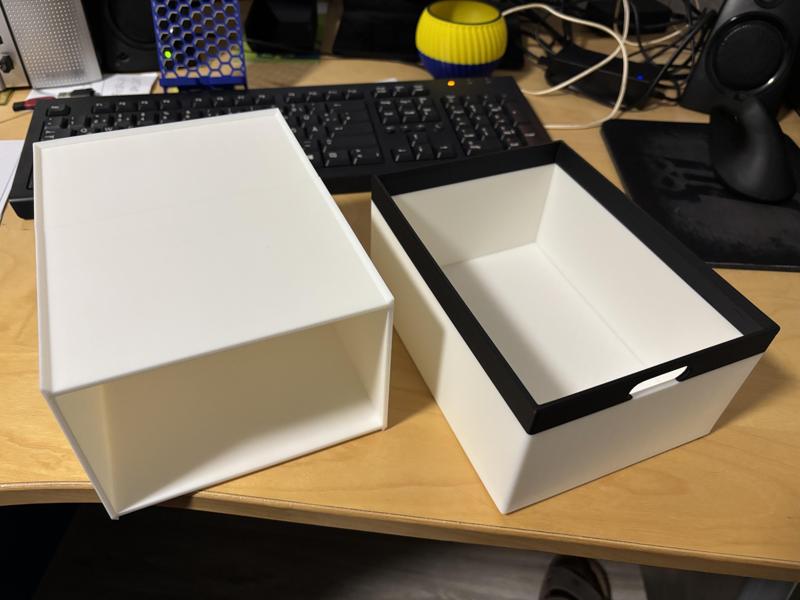 BOX 200mmx150mmx100mm - Stapelbar mit Schublade