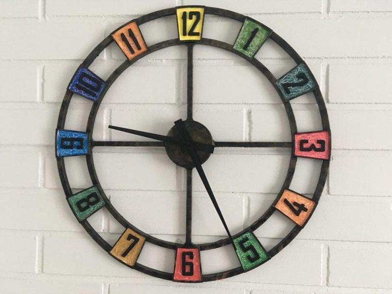 Colorful Wall Clock 55cm