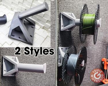 45° Spool Wall Mounts - No Supports
