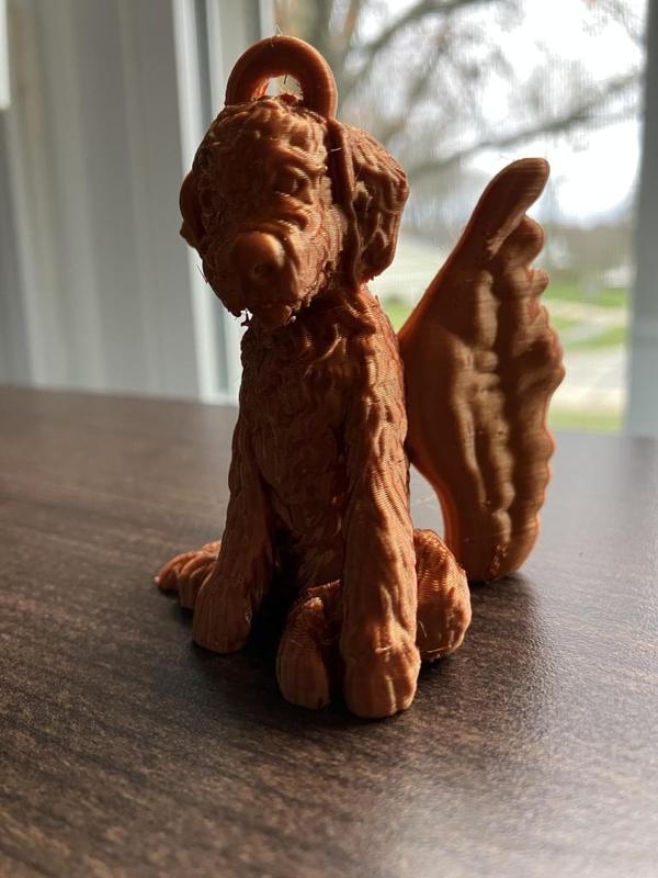 Labradoodle Angel Ornament