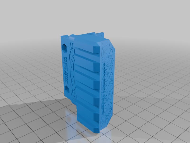 Type 01B 90 Degree Offset Picatinny Rail - Thingiverse Edition