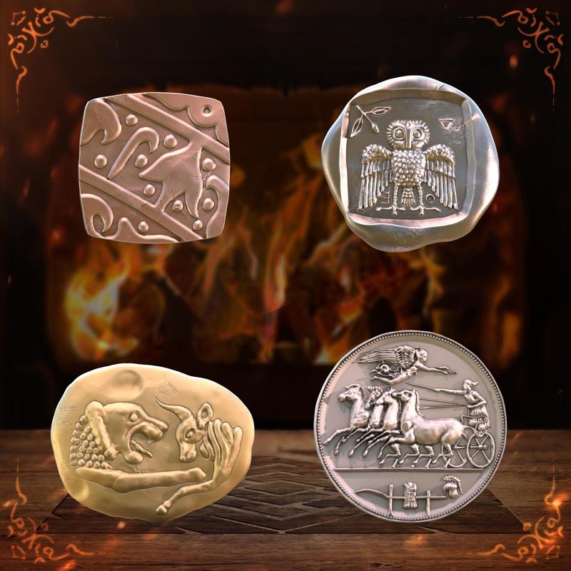 Ancient coin set