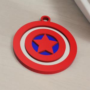 Captain America Keychain