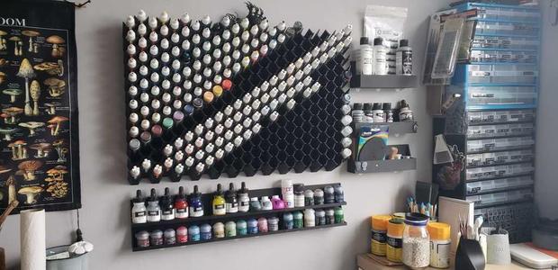 Hexagon 17mm Paint bottle holder X30