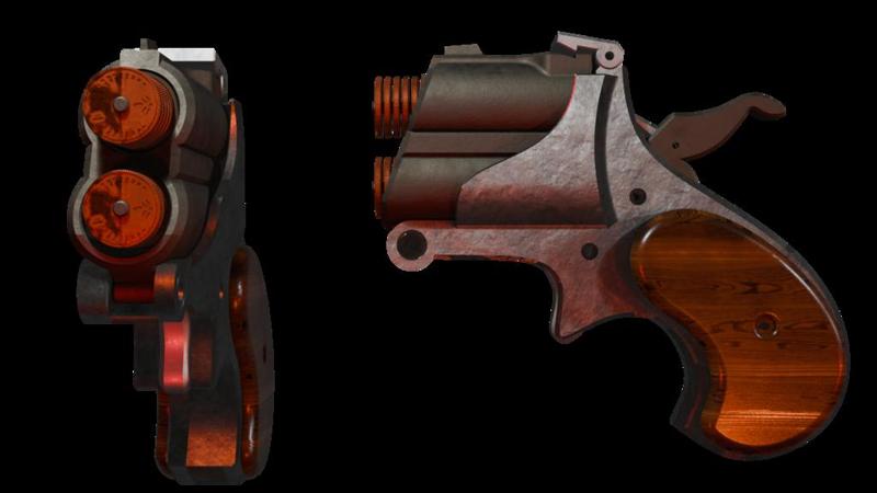Working Pennyshot Derringer Toy