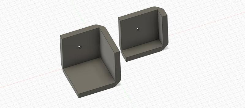 MDF furniture corner (rounded)