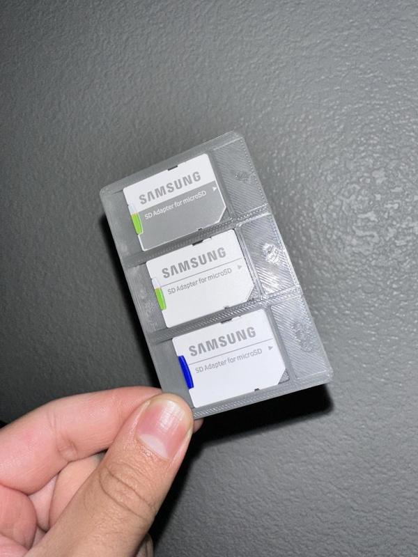 Credit Card shaped SD card holder