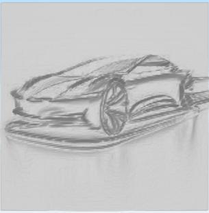 futuristic car 3D picture