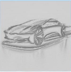 futuristic car 3D picture