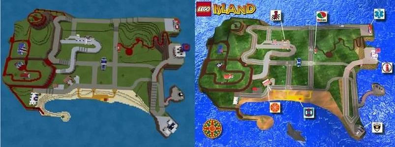 Minecraft Lego Island