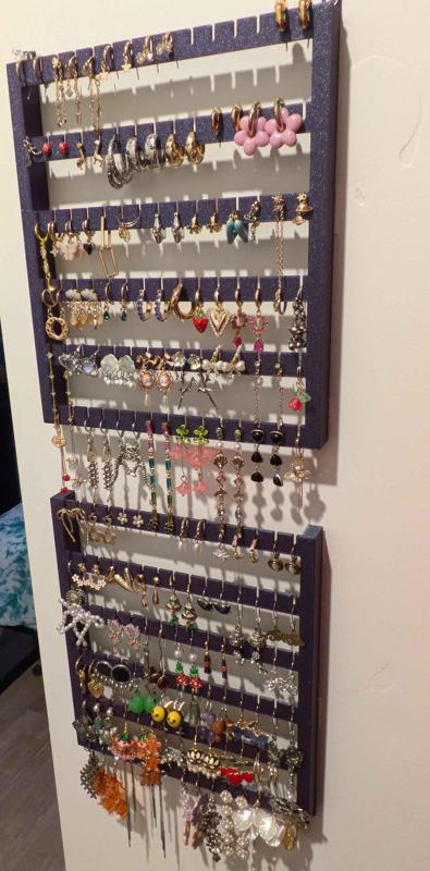 Wall Mounted Earring Holder