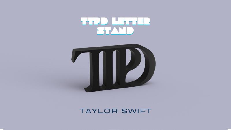 The Tortured Poets Department Letter Stand