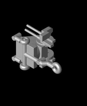 1/87 Scale M45 Quadmount Trailer.stl