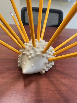 Hedgehog pencil holder