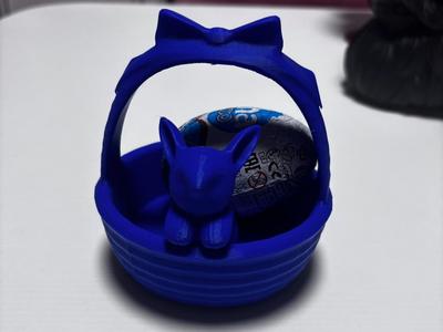 Easter bunny egg basket