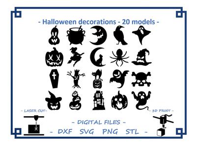 Halloween decorations - 20 models