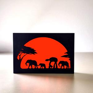 Star Wars AT-AT Silhouette Art