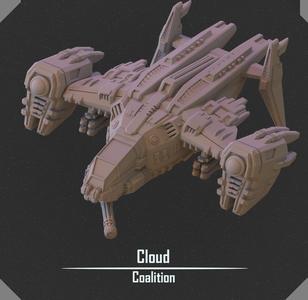Cloud spaceship