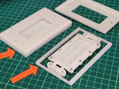 Cable passthrough wall plate raiser