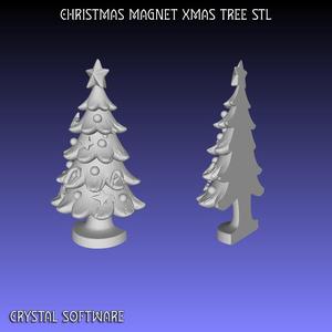 Christmas Tree Refrigerator Magnet 3D Printable Digital STL File