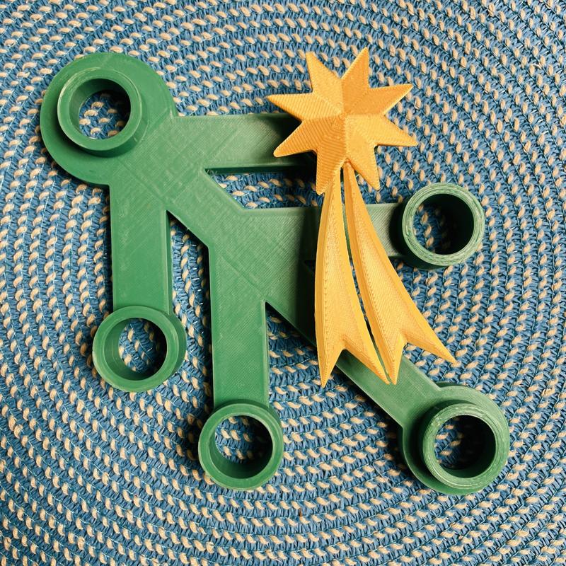 Christmas Star of Bethlehem for Giant LEGO Wreath