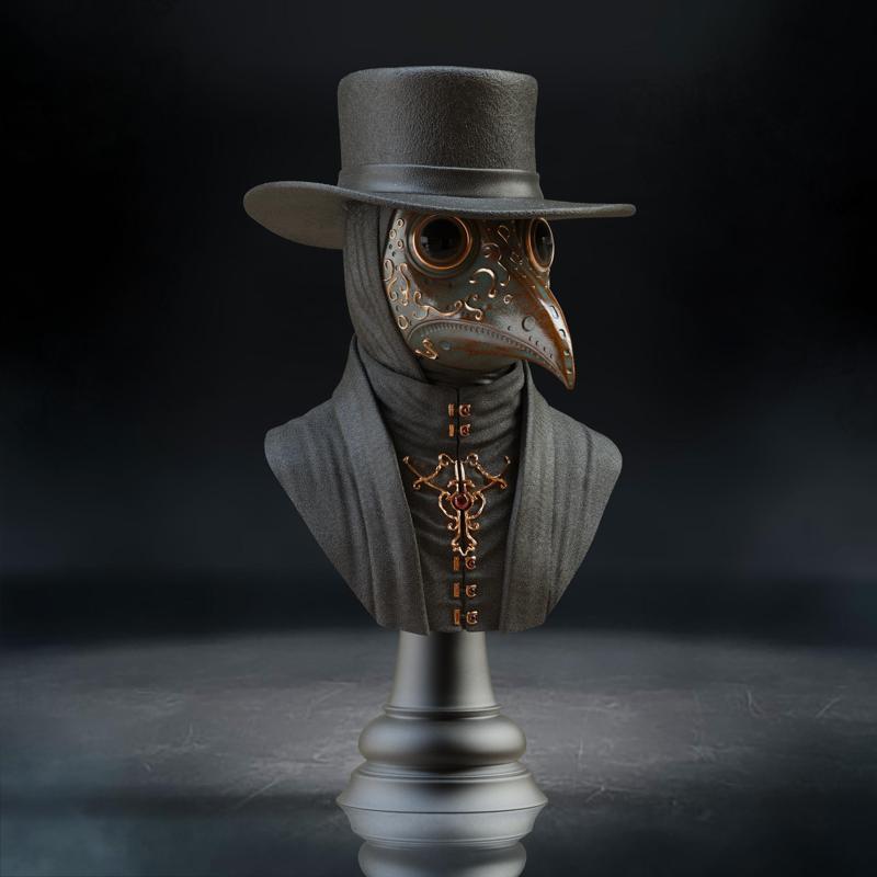 Plague Doctor bust (Pre-Supported)