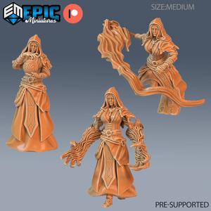 Arcane Sorceress Set / Evil Female Wizard / Human Witch / Dark Magician