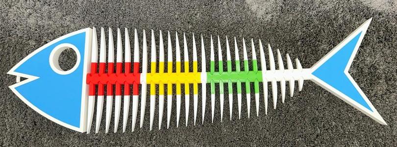 Survivor Skeleton Fish Puzzle