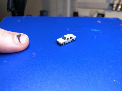 w201 Mercedes. small FDM friendly! 1/200 scale