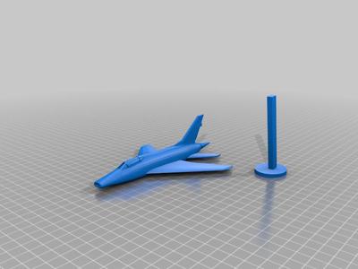 F-100d with afterburner and stand